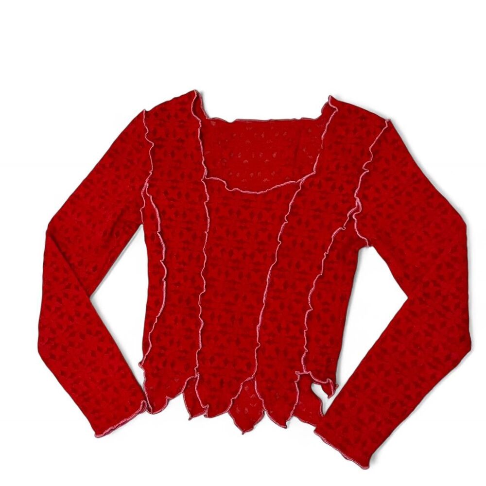 ❤️ Fashion Brand Company red lace long sleeve ❤️